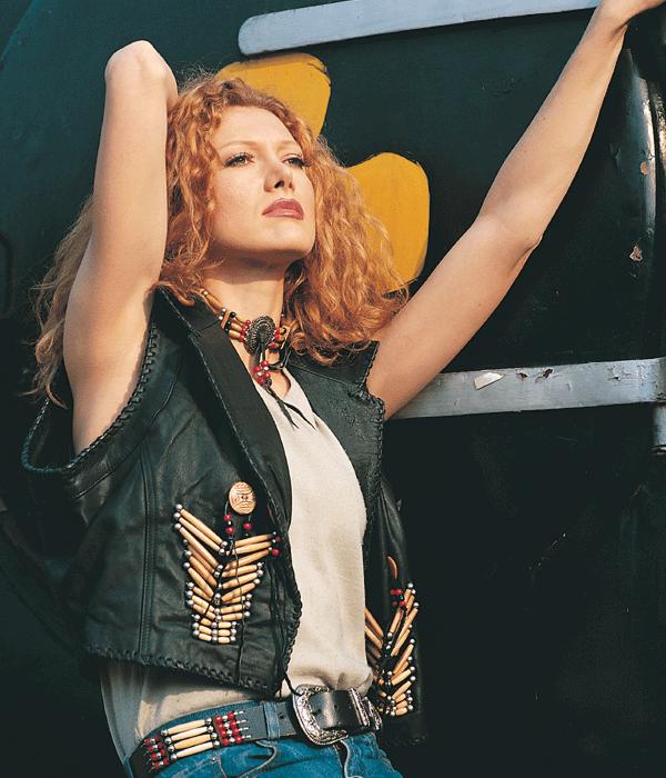 (image for) Ladies Western Shybu Cowhide Vest